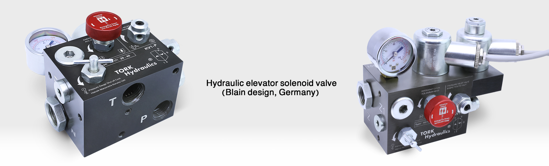 Blain hydraulic valve, Blaine electric valve